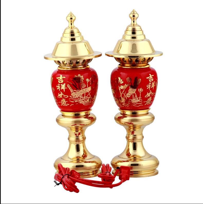 Đôi đèn thờ hình quả dứa đồng hun.png